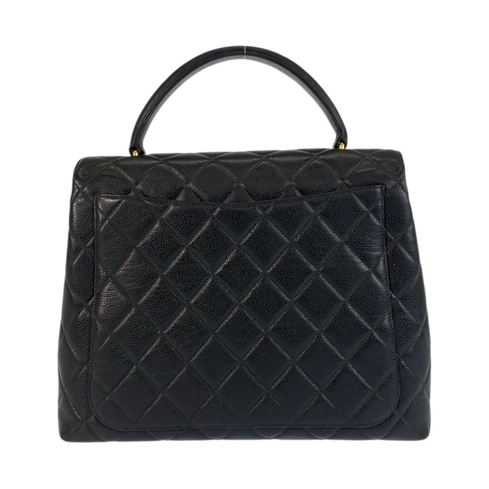 CHANEL Chanel Matelasse Top Handle Coco Mark Turnlock Black Gold Hardware Cav... - Picture 2 of 10